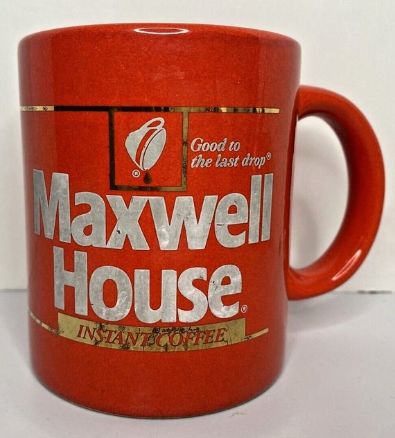 Maxwell house instant coffee cup/mug 12 oz vtg re… - image 1