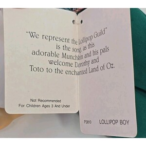 Lollipop Boy Wizard Of Oz Doll 10" Hamilton Gifts Presents 1988 U71 bild 5