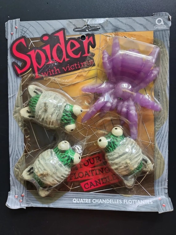 Vintage Amscan Spider and Victims Floating Candles