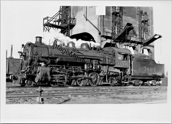 Vtg illinois central railroad i.c.r.r. 3893 steam… - image 1