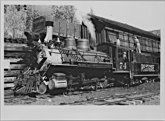 Vintage Denver & Rio Grande Railroad 74 Steam Loc… - image 1