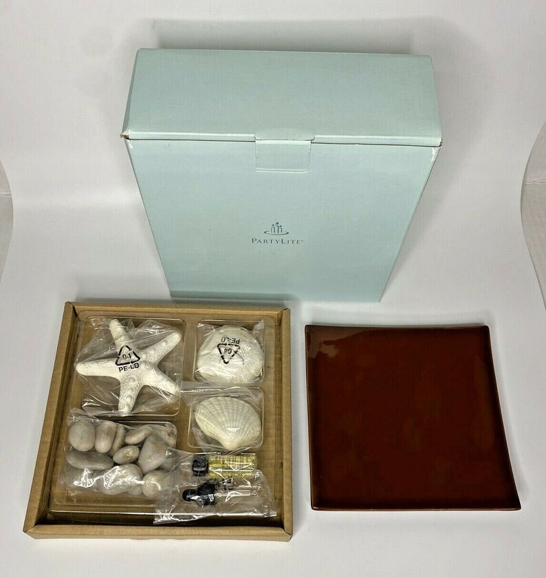 Partylite fragrance accents beach theme set retired nib p10b/p90289 image 1