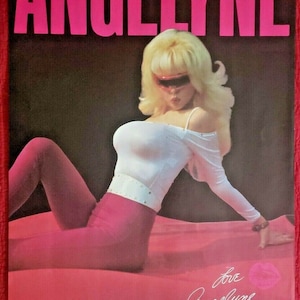 Vintage 1987 Angelyne Movie Pin Up 34&quot;x22&quot; Poster NOS