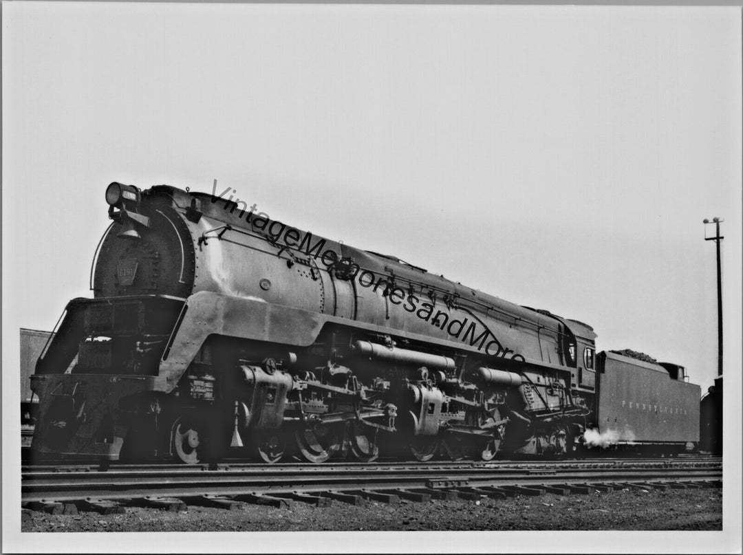 Vintage Pennsylvania Railroad 6131 Steam 5 X 7 Real Photo T2