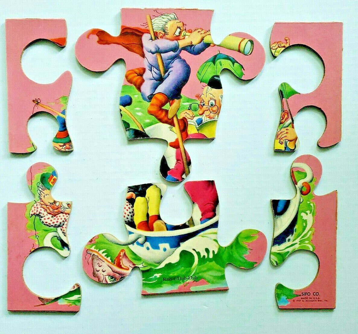 Vintage SIFO Co 1957 Wooden Puzzle RunaDubDub Etsy