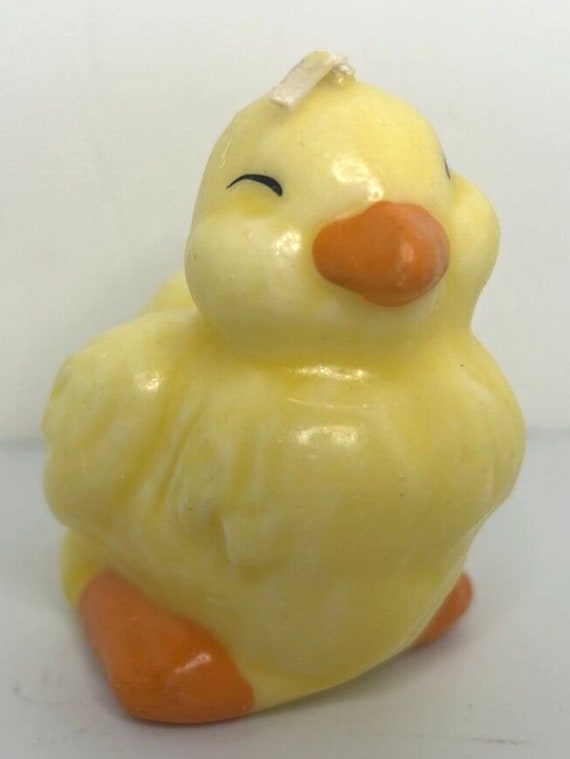 Vintage springtime easter duck decorative candle … - image 1