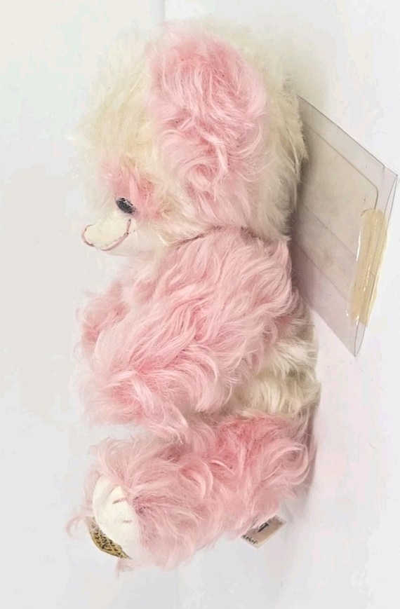 Merrythought Cheeky Pastle Pink Panda Bear Mohair Stuffed Toy