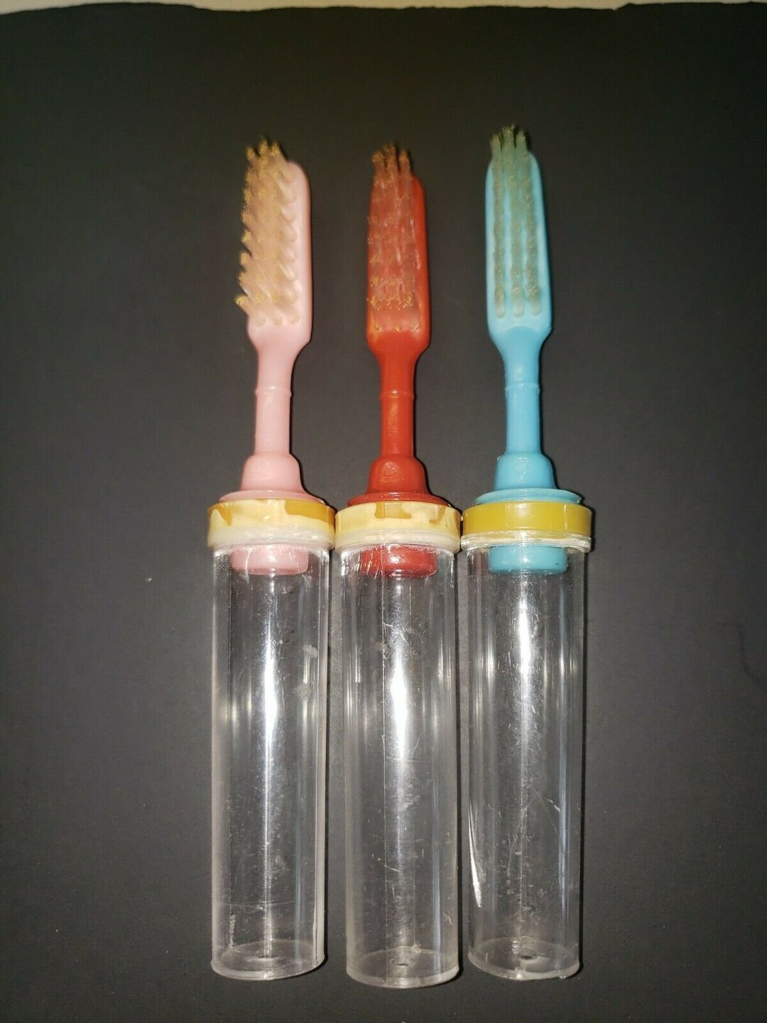 Vintage 1950's Travel Toothbrush Lot of 3 New Old Stock L1 Etsy
