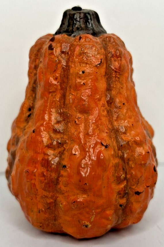Vintage autumn pumpkin candle 3.5" sku h693 - image 2