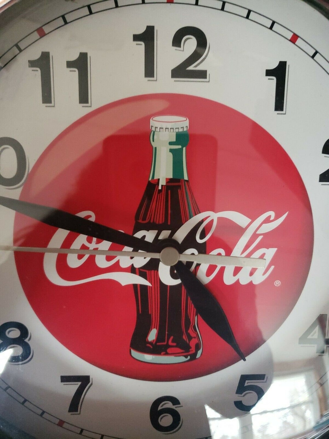 Vintage coca cola wall clock collectible round red coke clock. Etsy