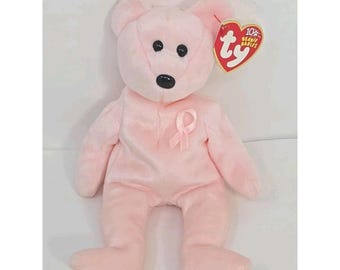 2003 Ty Beanie Baby "Cure" Retired Pink Bear BB30