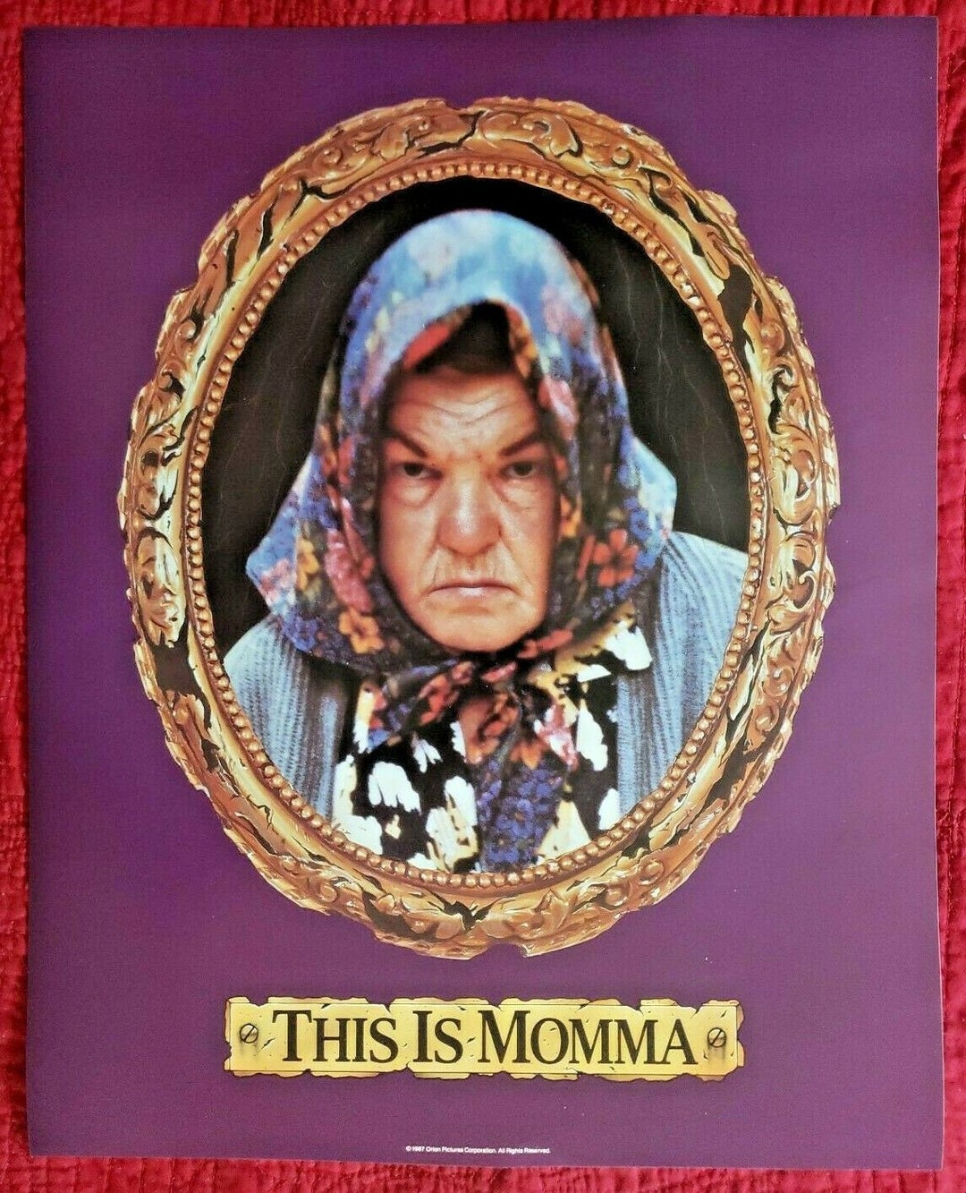 Vintage 1987 Throw Momma From the Train Movie This is Momma Poster