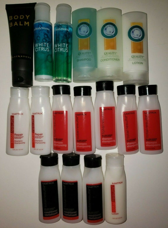 Hotel Travel Size Toiletries Shampoo and Conditioner Lotion Matrix Etc Lot  of 17 -  Israel