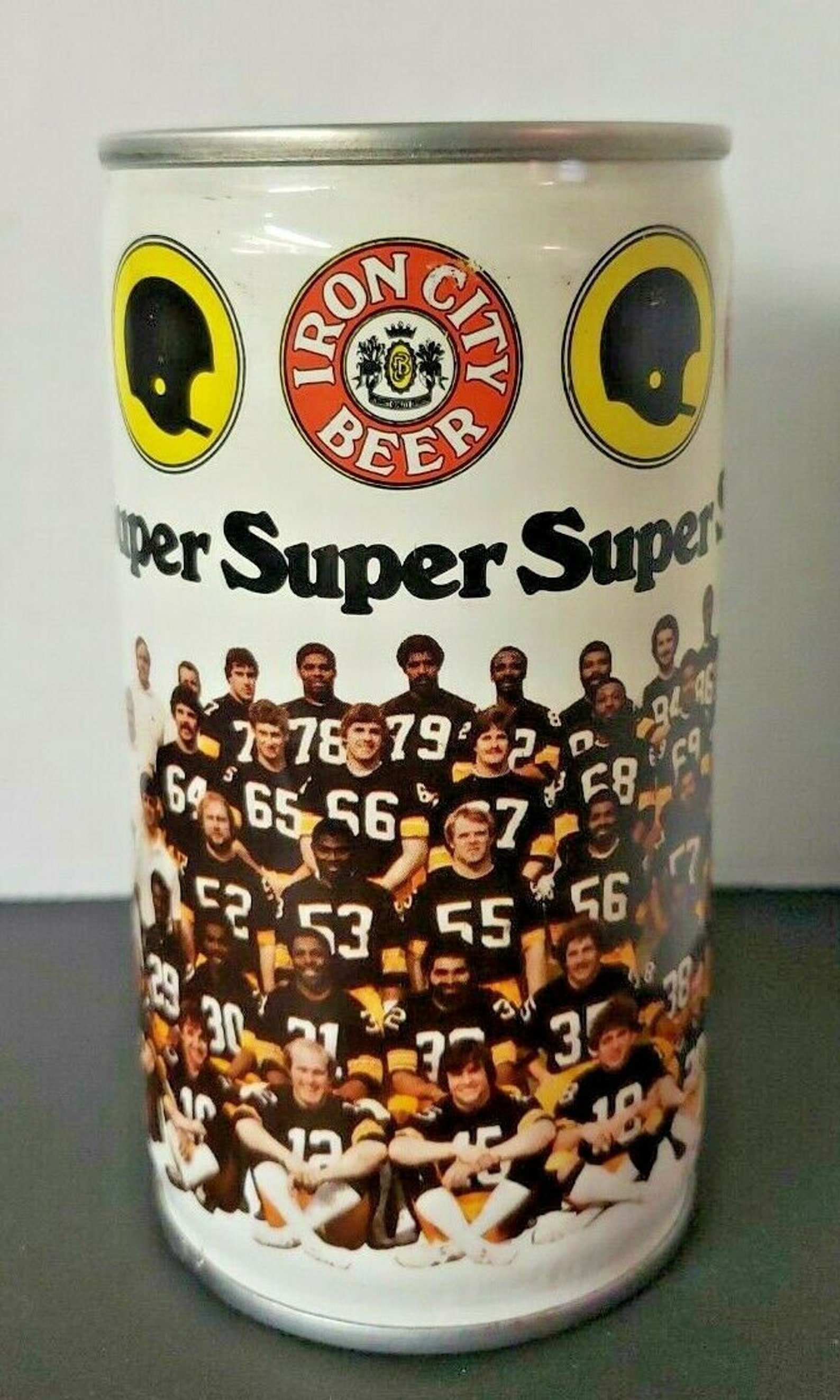 Vintage 1979 Iron City Beer Pittsburgh Steelers Super Bowl Can Etsy