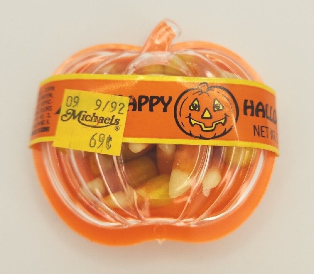 Vintage E Rosen Halloween Candy Container Pumpkin Candy Corn PB80 Etsy
