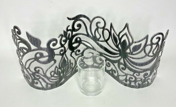 Vintage Retired Partylite lotus scroll centerpiec… - image 3