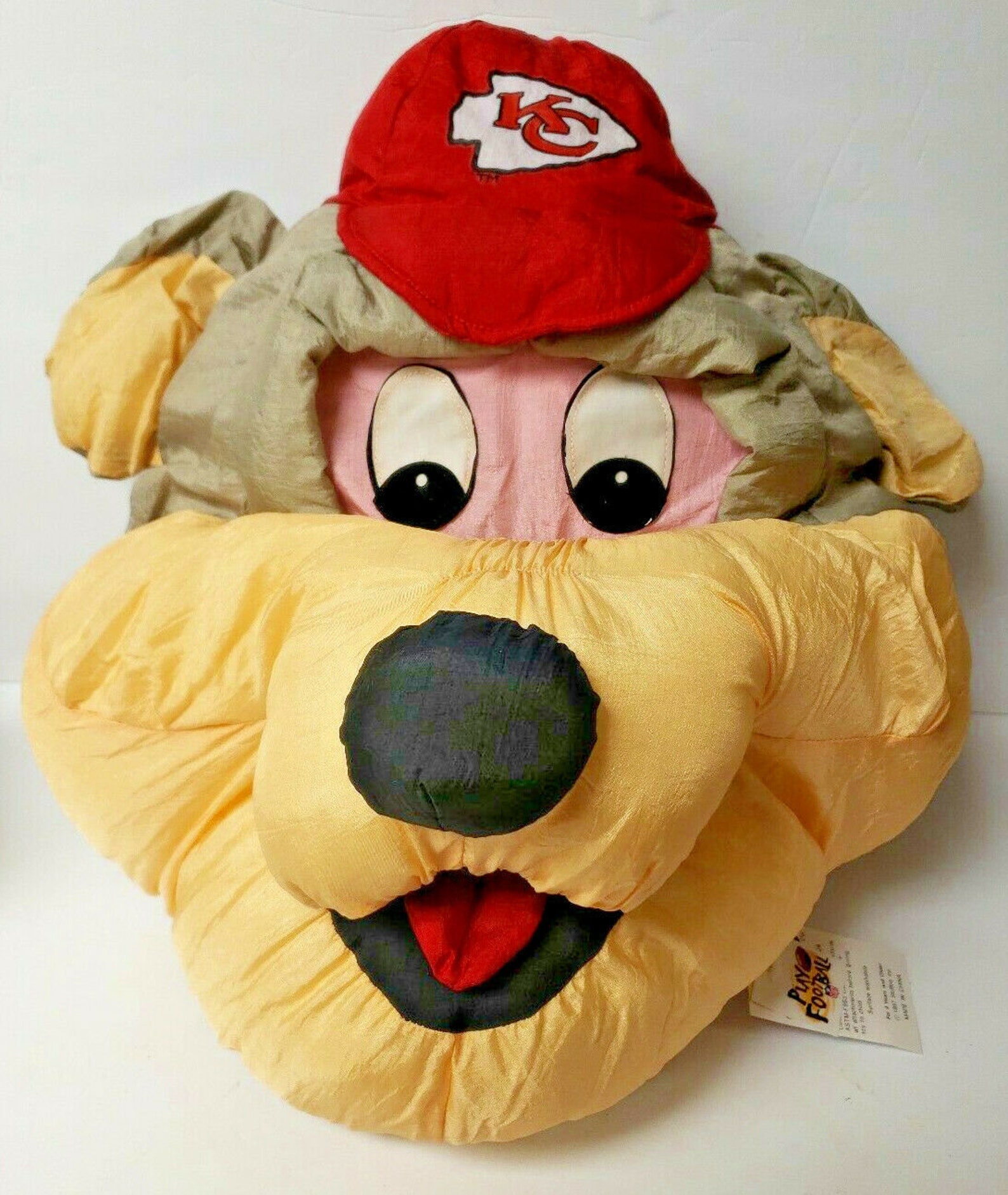 KC Chiefs Mascot Vintage 1997 NFL Team Heroes Plush Stuffins | Etsy
