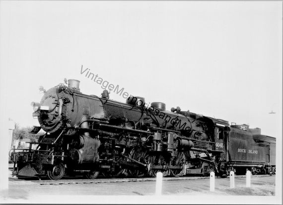 Vintage Rock Island Railroad Railway 4045 Steam L… - image 1
