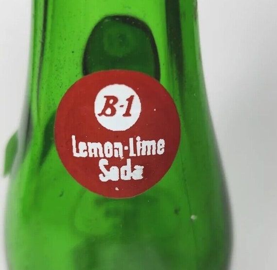 Vtg 1960's pop acl soda bottle 7oz b-1 lemon lime… - image 2