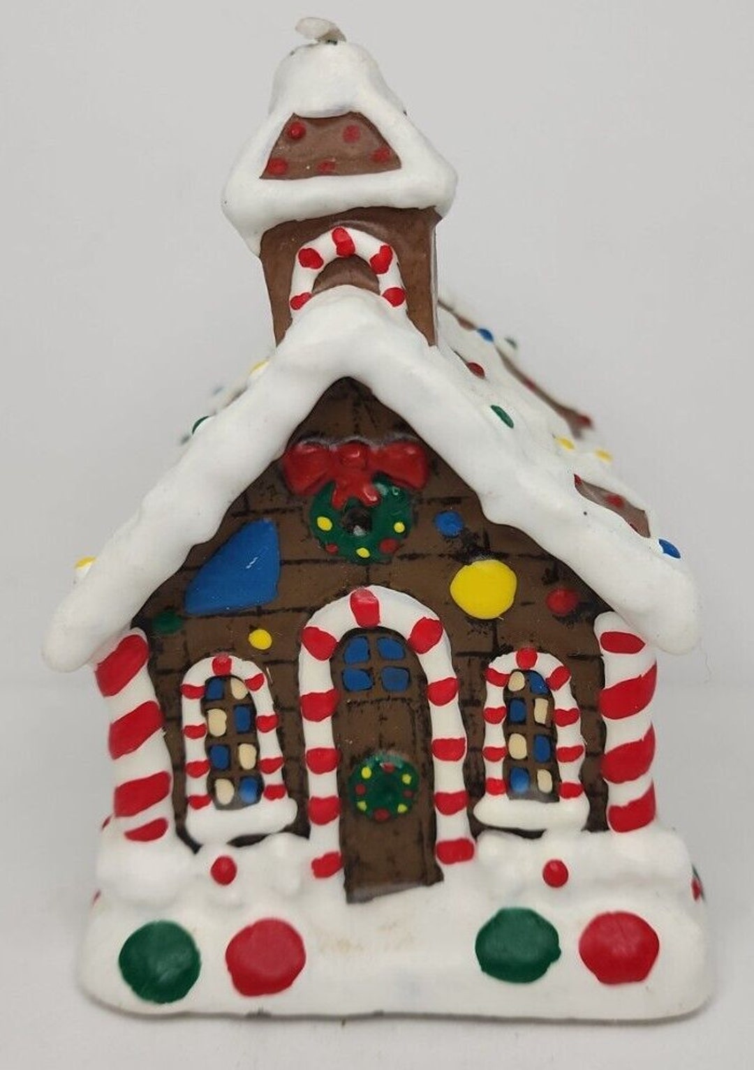 Vintage Gingerbread House Candle 4.5 Sku H193 Etsy