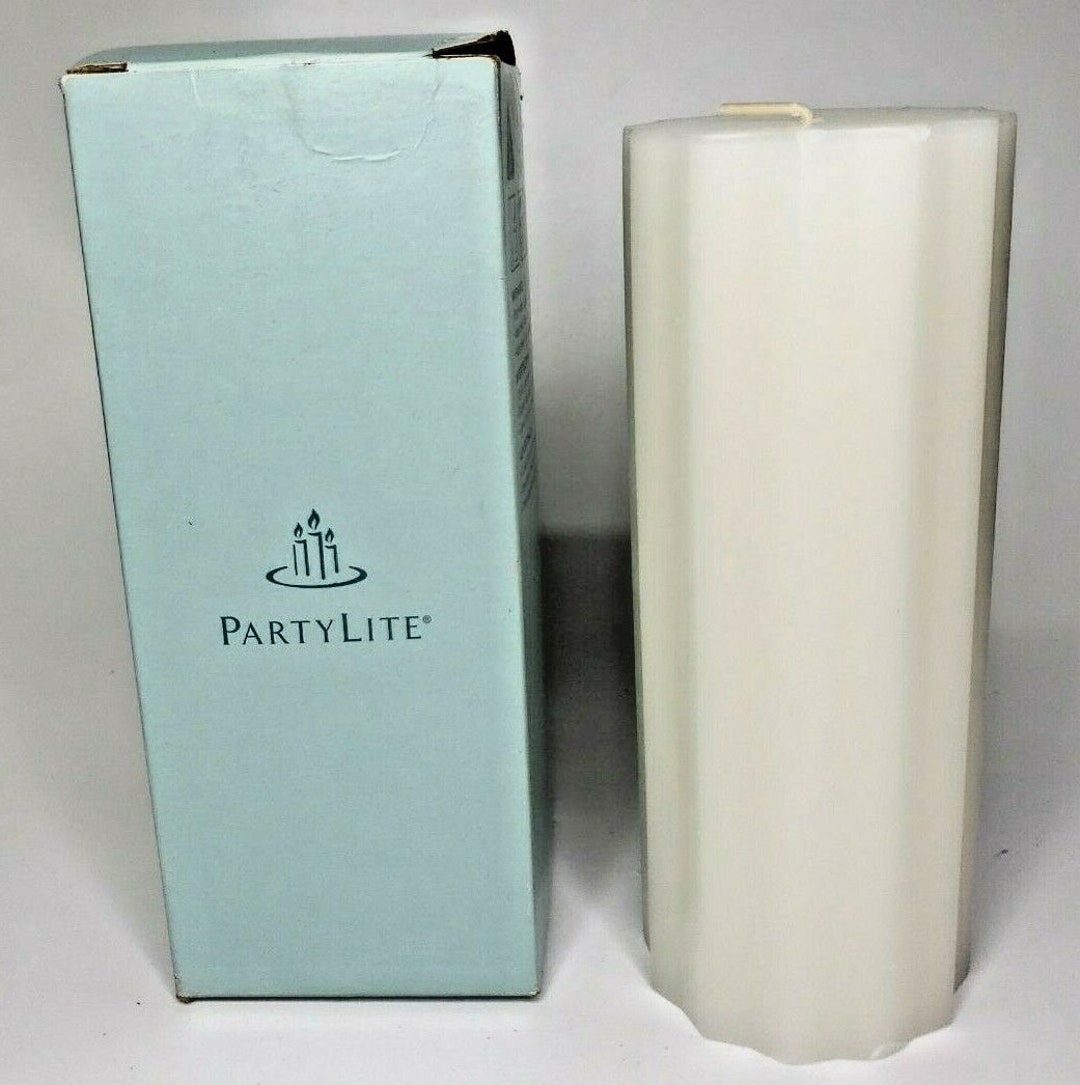 Partylite Pillar Candle 3 X 7 New Box Iced Etsy