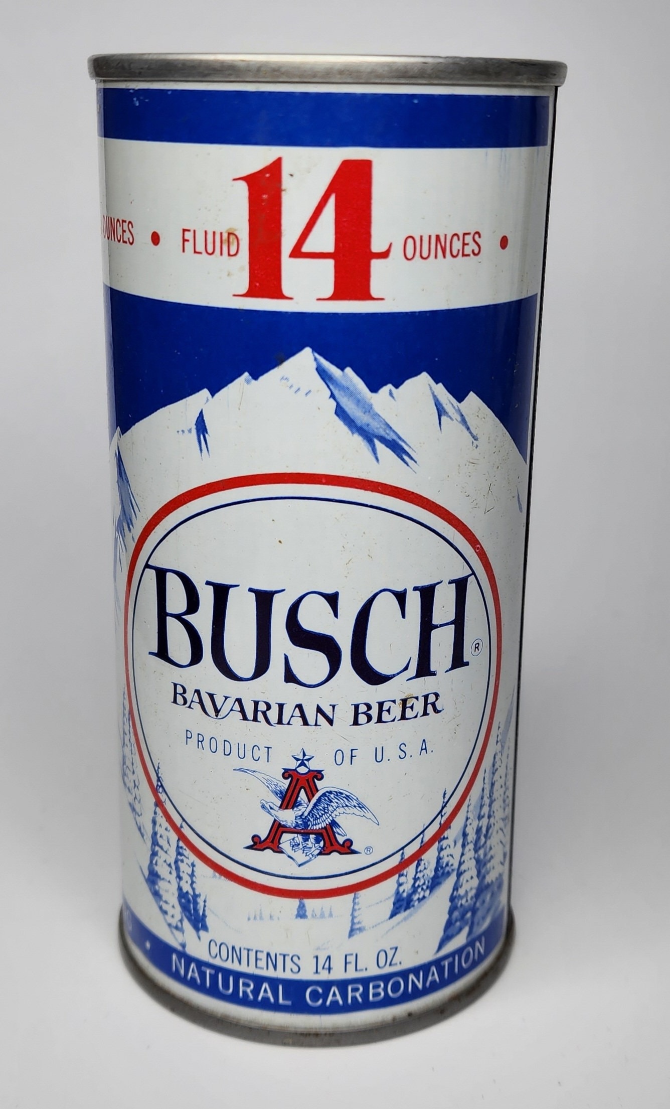 1970's Busch 14oz Anheuser Busch Empty Beer Steel Can Tall Boy Bc4-3 
