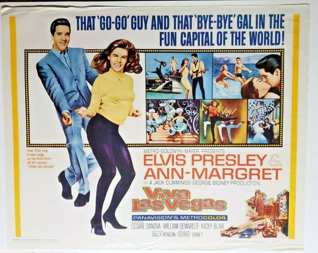 1964 Viva Las Vegas Elvis Presley / Ann Marget Original - Etsy