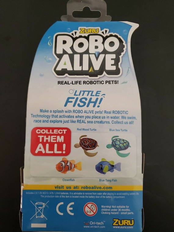 Zuru Robo Alive Blue Tang Fish Real-life Robotic Pets Swims Like