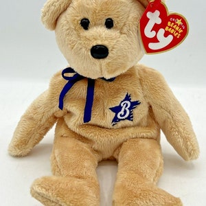 Vtg Ty Beanie Baby &quot;winstar&quot; Retired Japanese Exclusive Bear BB10