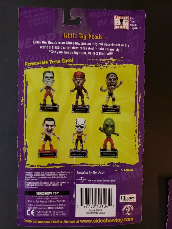 Little Big Heads Monsters Wrestlers Weird Wolfie Universal Studios