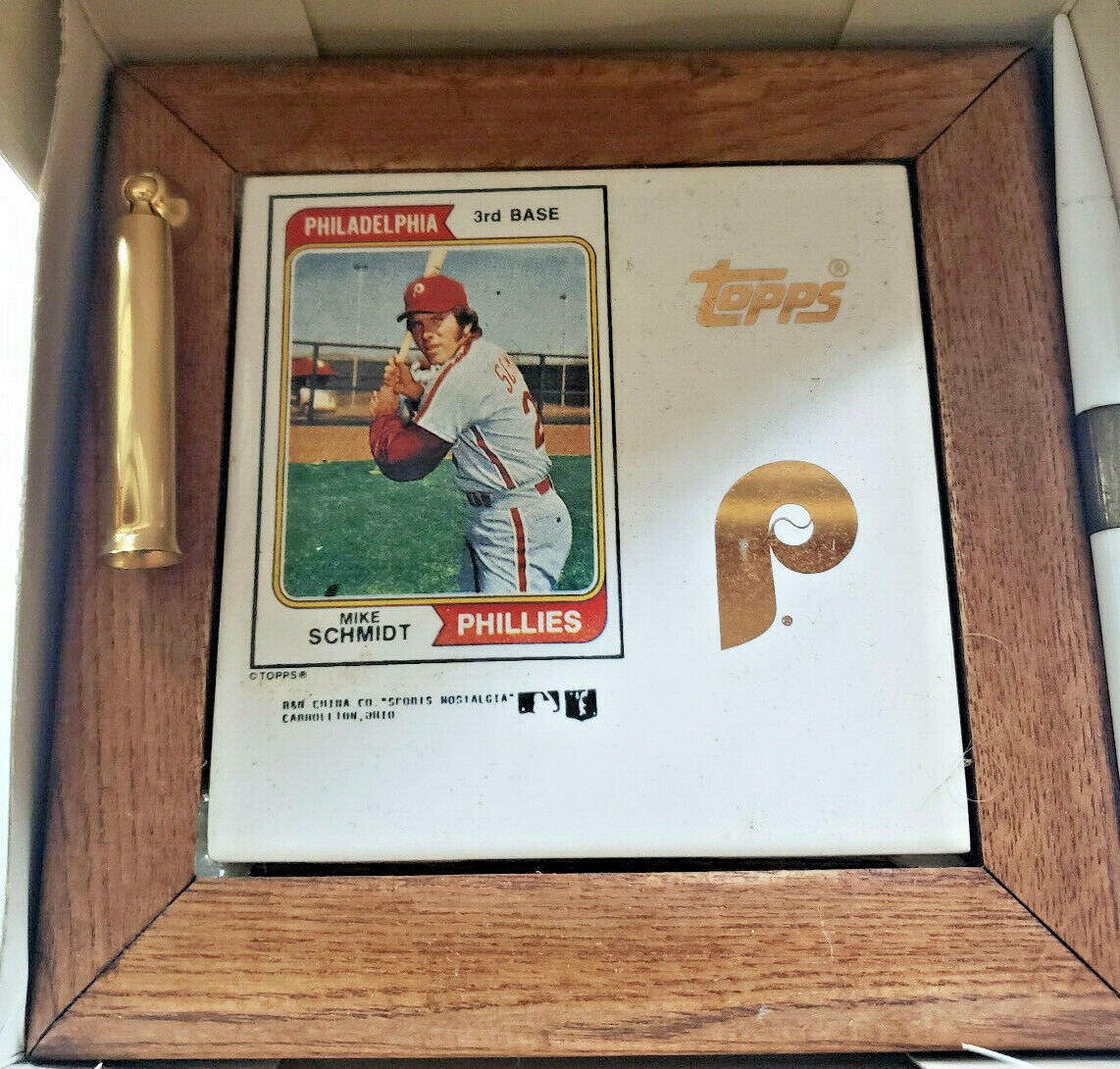 1970's Topps Phillies 3rd Base Mike Schmidt Desk Pen 