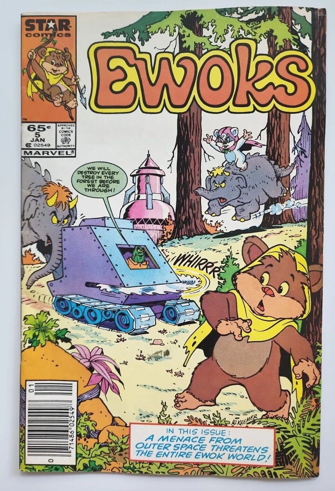 Ewoks 5 jan 1986, Star/marvel Modern Age Comic Book M358 Etsy