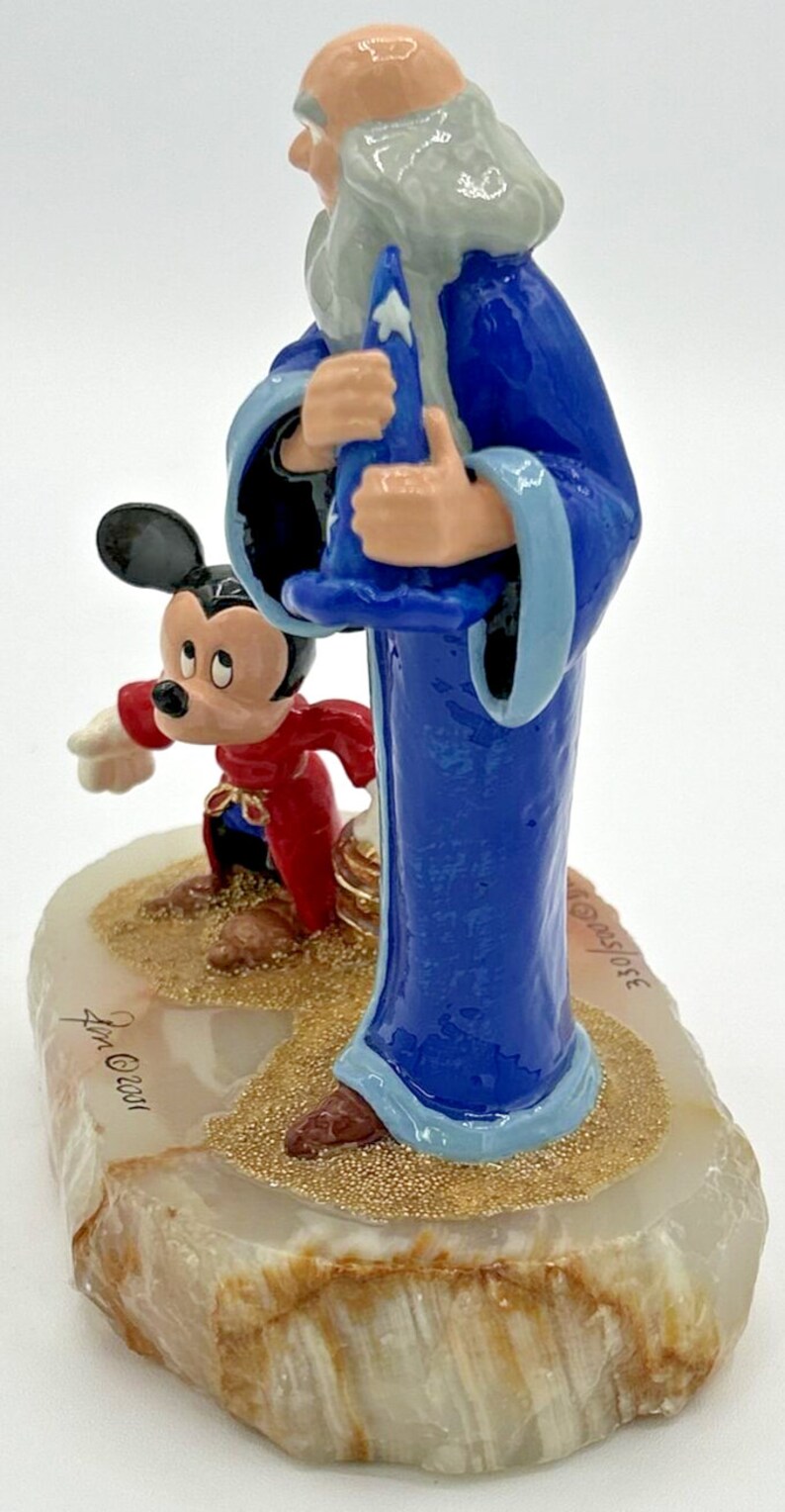 2001 Ron Lee Disney Mickey Mouse Sorcerer Yensid Figurine #330/500 SKU192 image 9