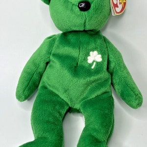 1997 Ty Beanie Baby &quot;Erin&quot; Retired Shamrock Bear BB21