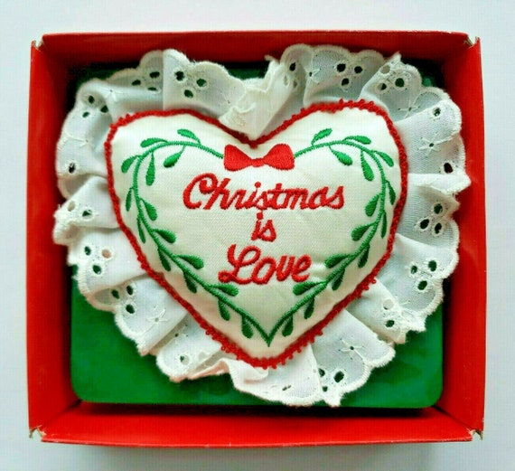 Russ satin sentiments christmas ornament christma… - image 1