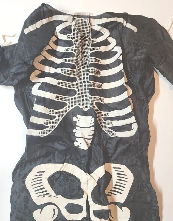 Vintage Ben Cooper Mask Halloween Costume Skeleto… - image 2