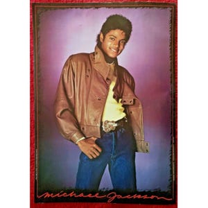 Vintage 1983 Michael Jackson Guitar Belt Beckel 28" x20" afbeelding 2
