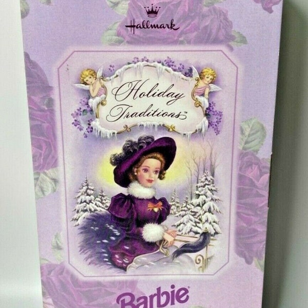 1996 hallmark exclusive barbie "holiday traditions" holiday homecoming series#2