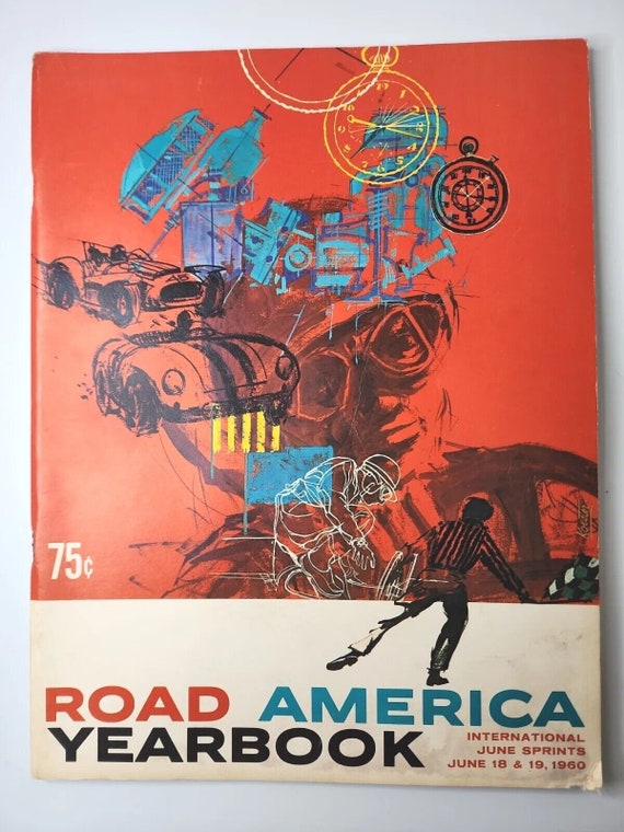 Vtg road america yearbook 1960 june "international