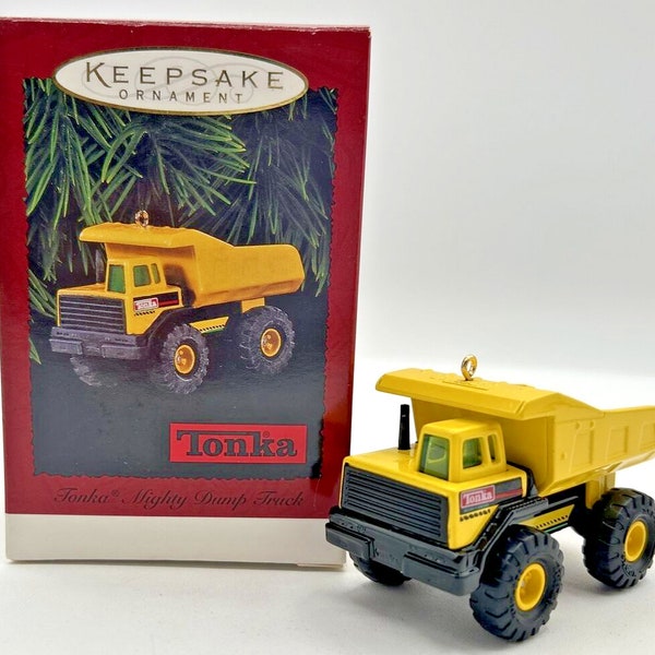 1996 Hallmark Tonka Mighty Dump Truck Keepsake Ornament U244