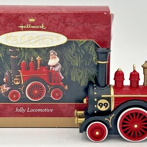 1999 Hallmark Jolly Locomotive Keepsake Ornament U74