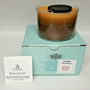 Partylite forbidden fruits jar candle 7.8oz coconut caress p18e/g24b127