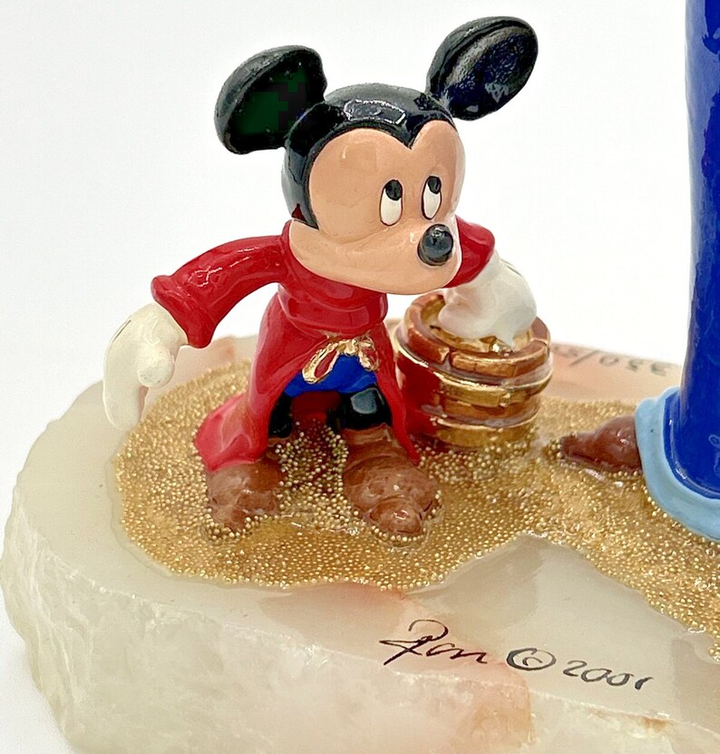 2001 Ron Lee Disney Mickey Mouse Sorcerer Yensid Figurine #330/500 SKU192 image 7