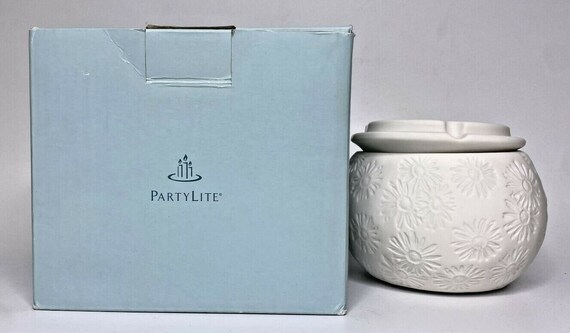Pot De Bougie Partylite - Parfum Coton Blossom - Avec 3 Mèches - Neuf Sous Emballage