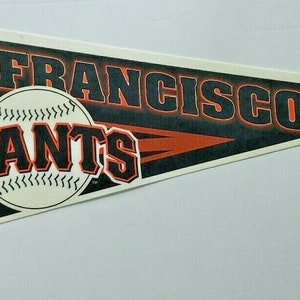  San Francisco Giants MLB Black Plastic Pennant Banner