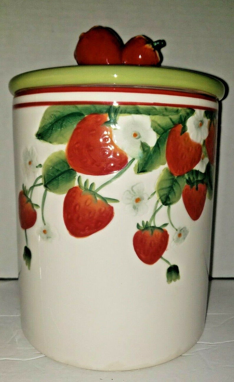 Vintage Cracker Barrel Berries Series Canister Etsy