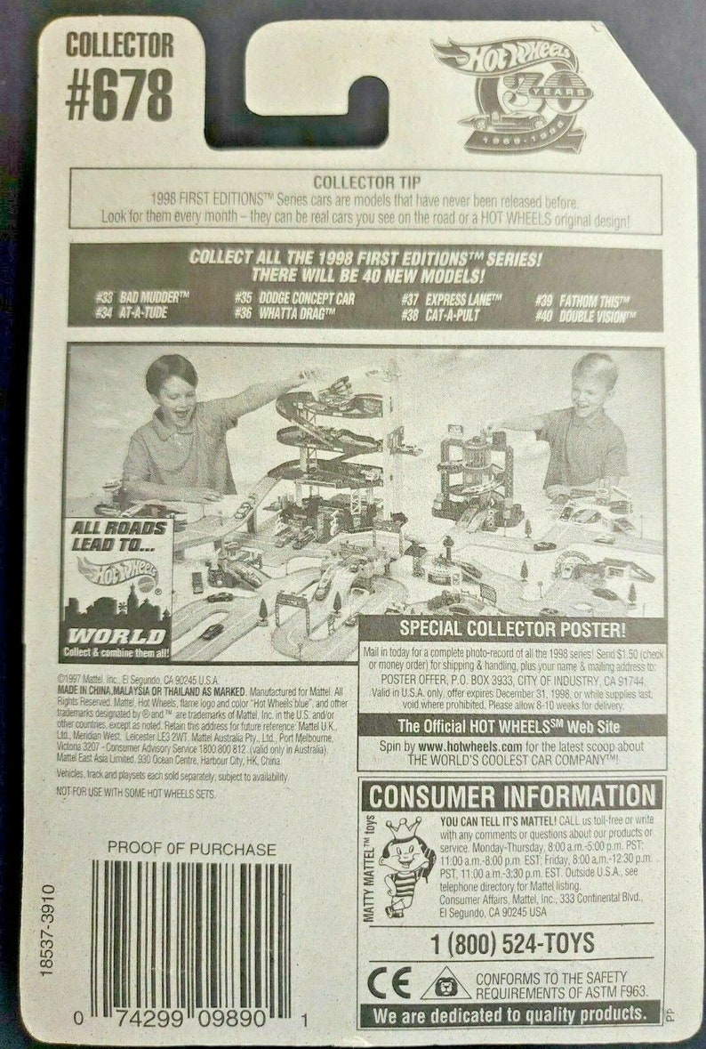 1998 Hot Wheels Express Lane Market 678 37 of 40 Red Hw8 Etsy