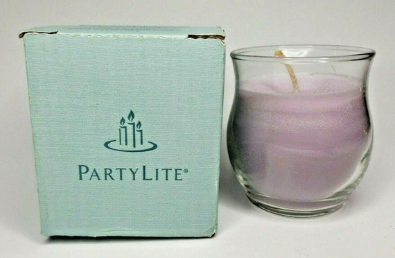PartyLite Mini Barrel Glass Jar Candle Bestburn 3.