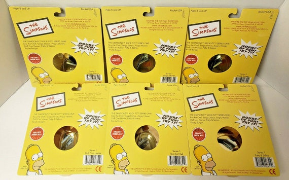 Simpsons Klick-Itz Metal Click Toy Set of 6 By Ro… - image 2