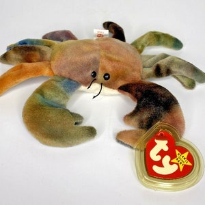 1996 Ty Beanie Baby &quot;Claude&quot; Retired Crab BB8